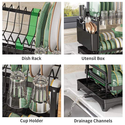 2 Tier Dish Drying Rack