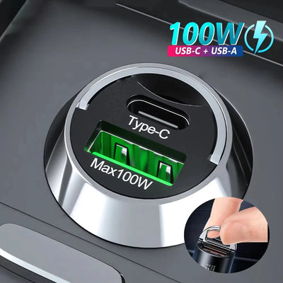 100W USB-C Fast Car Charger