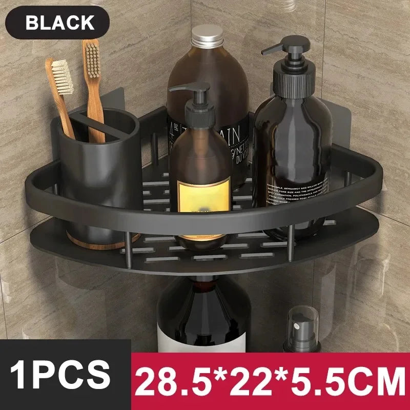 No Drill Bathroom Organizing Shelf