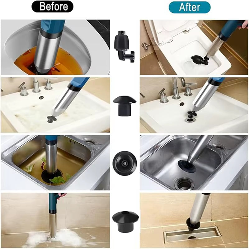 Pneumatic Toilet Plunger