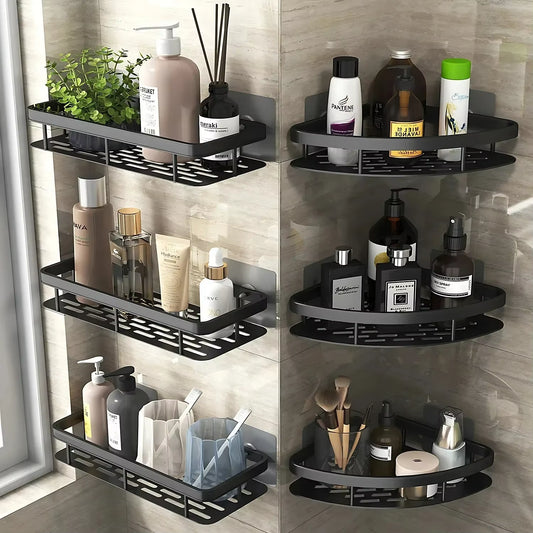 No Drill Bathroom Organizing Shelf