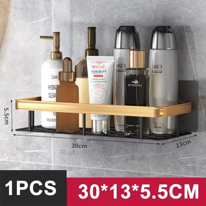 No Drill Bathroom Organizing Shelf