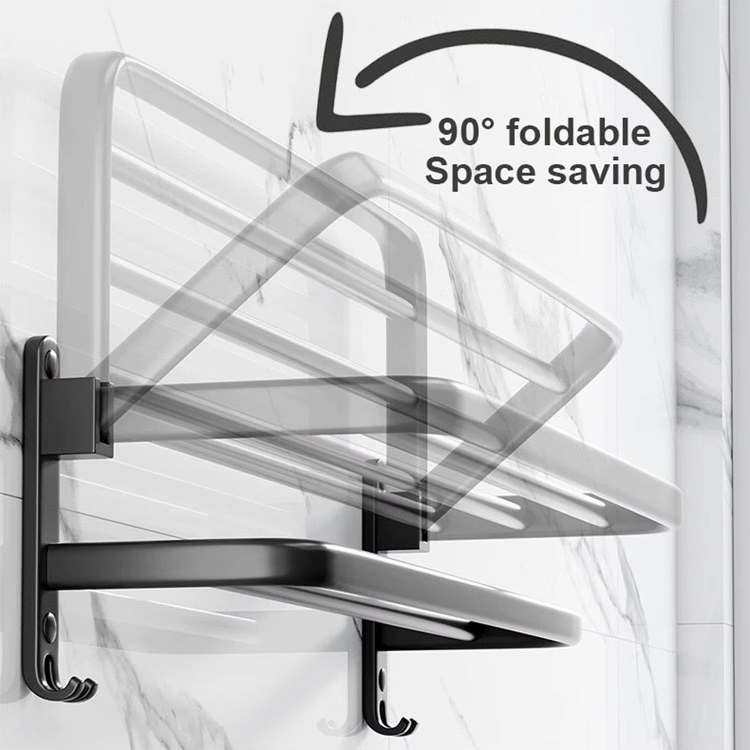 No Drill Wall Mounted Towel Rack