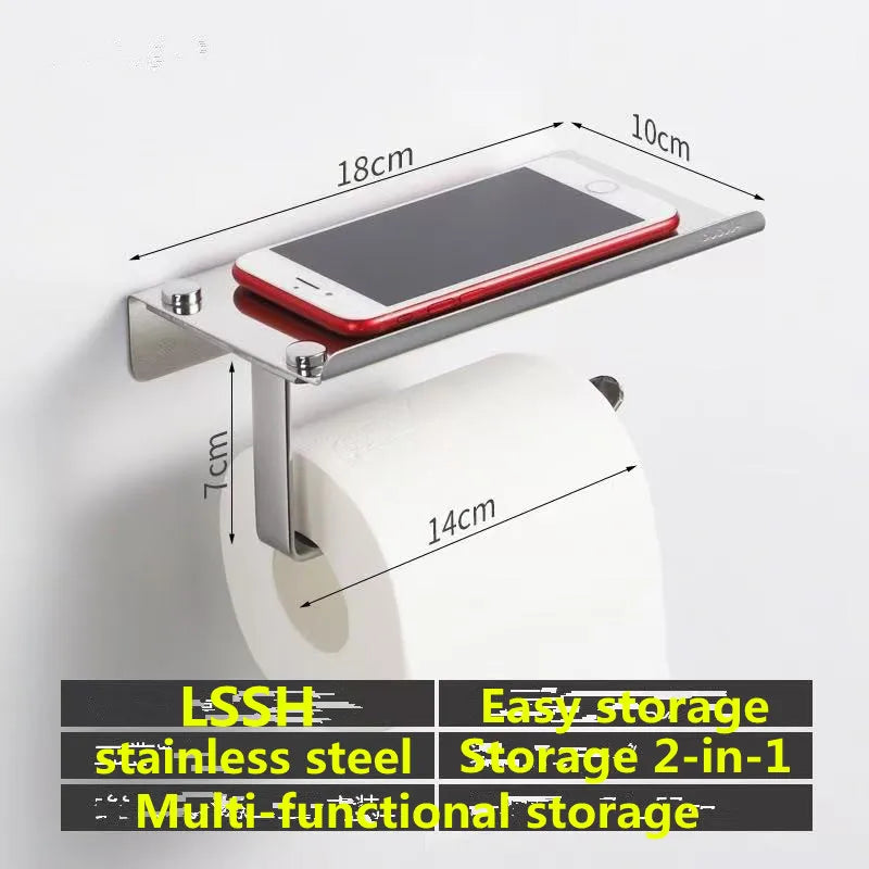 Stainless Steel Bathroom Toilet Paper Holder