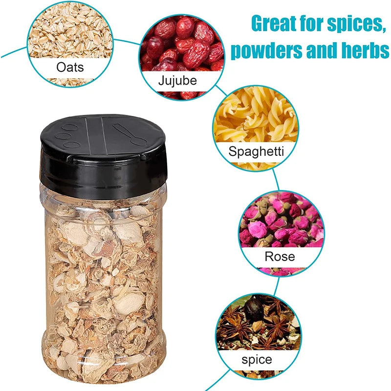 Clear Plastic Spice Jar Shaker