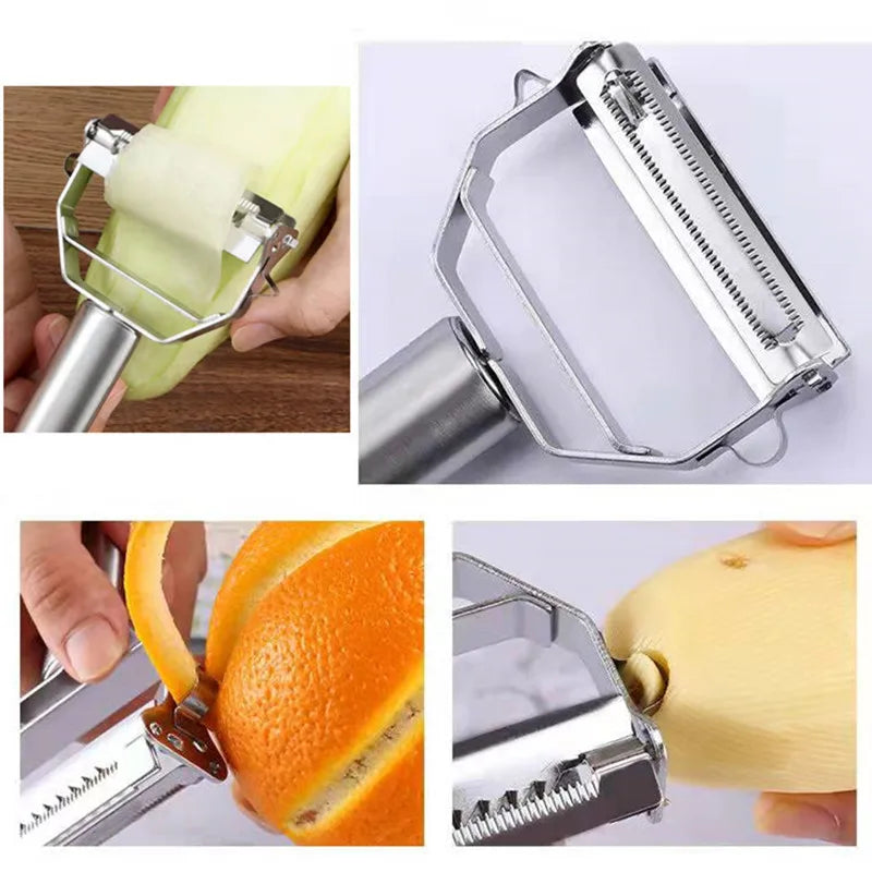 Stainless Steel Multifunctional Vegetable/Fruit Peeler