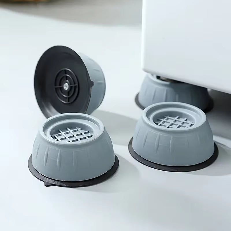 4 Pack of Shockproof Washing Machine Pads - Anti-Slip, Shock-Absorbing and Noise-Reducing Pads for Washing Machine and Dryer Sup