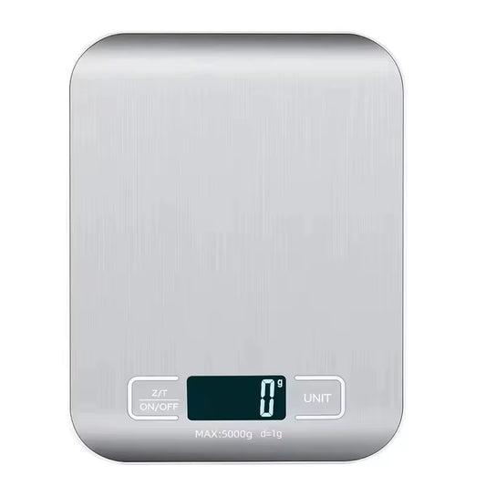Digital Kitchen Scale LED Display 5Kg/1G Stainless Steel Panel Electronic Scales Home Jewelry Food Snacks Weighing Baking Tools
