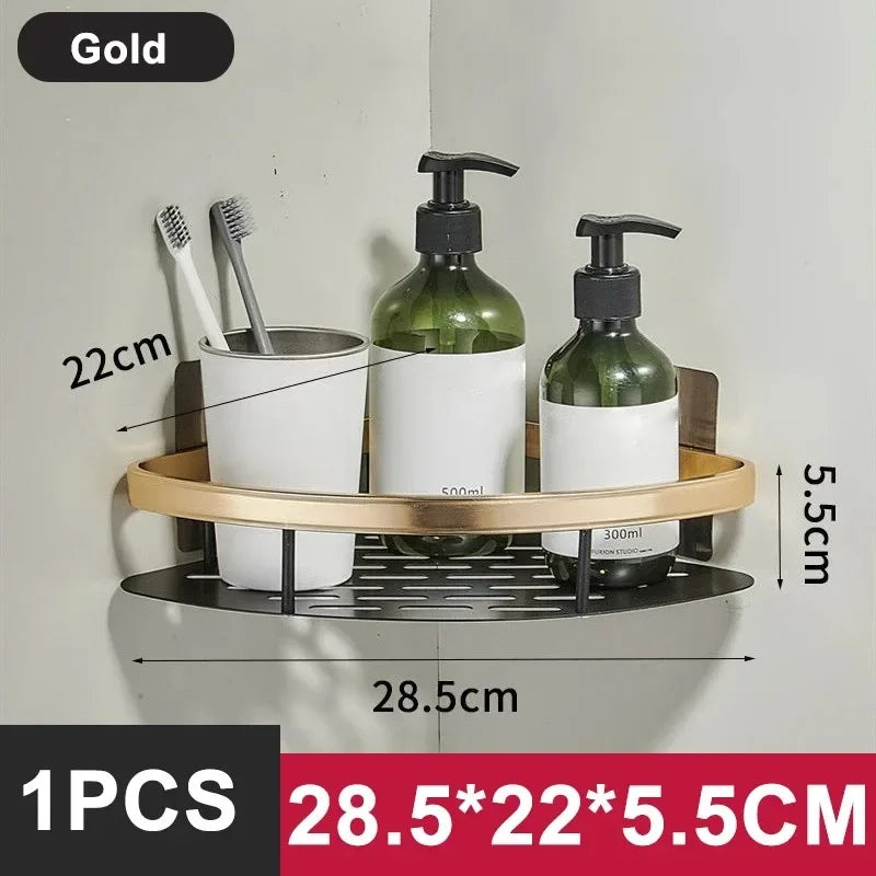 No Drill Bathroom Organizing Shelf