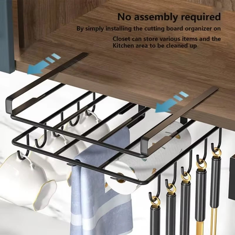 Kitchen Under Cupboard Hanging Organizer