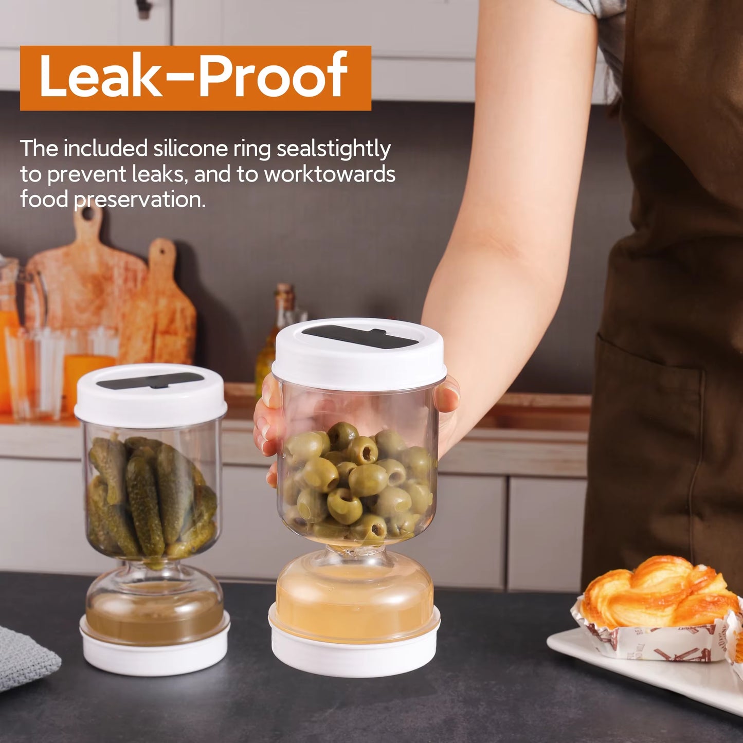 Leak-Proof Pickle Jar