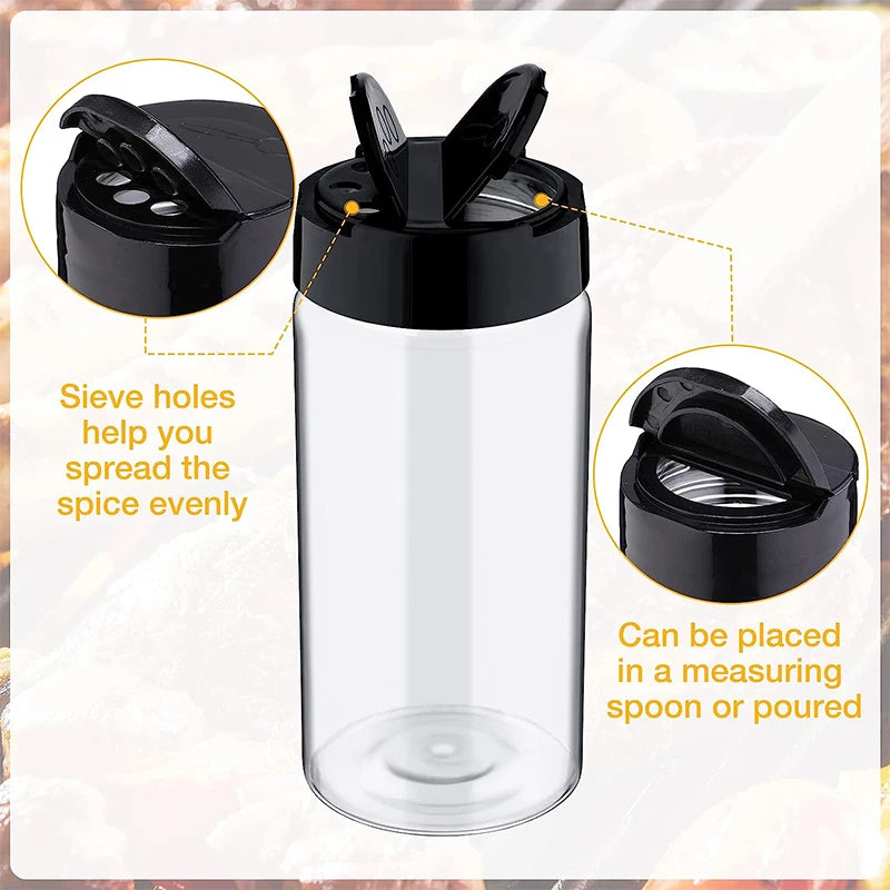 Clear Plastic Spice Jar Shaker