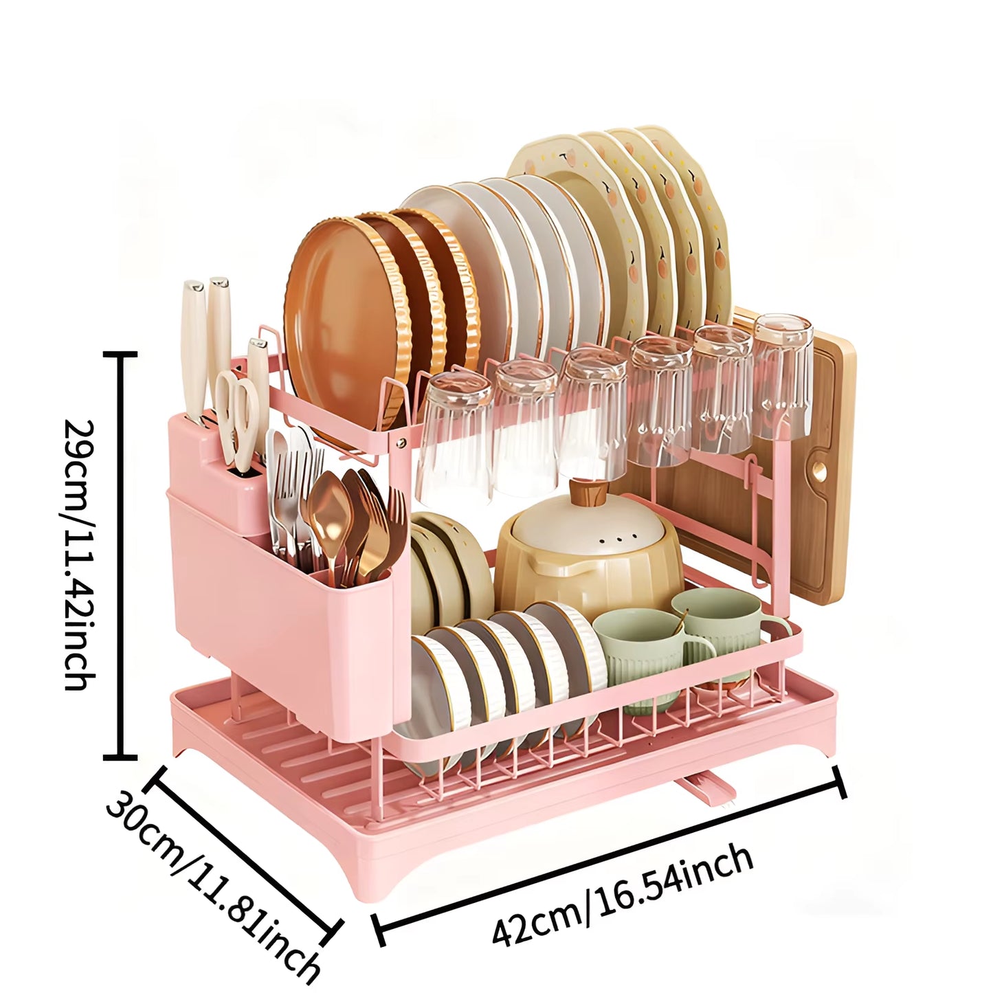 2 Tier Dish Drying Rack
