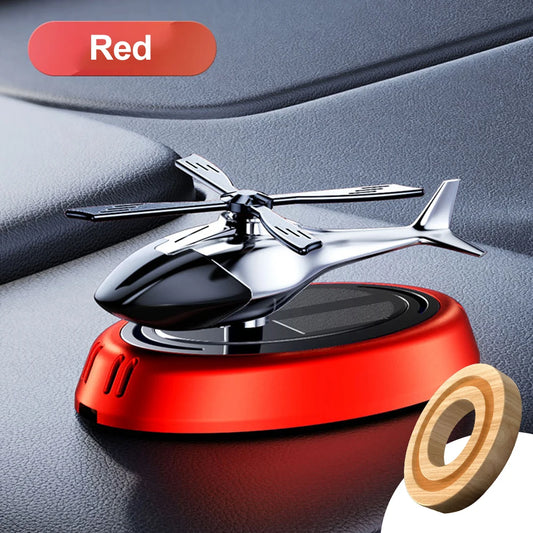 Car Air Freshener Solar Helicopter