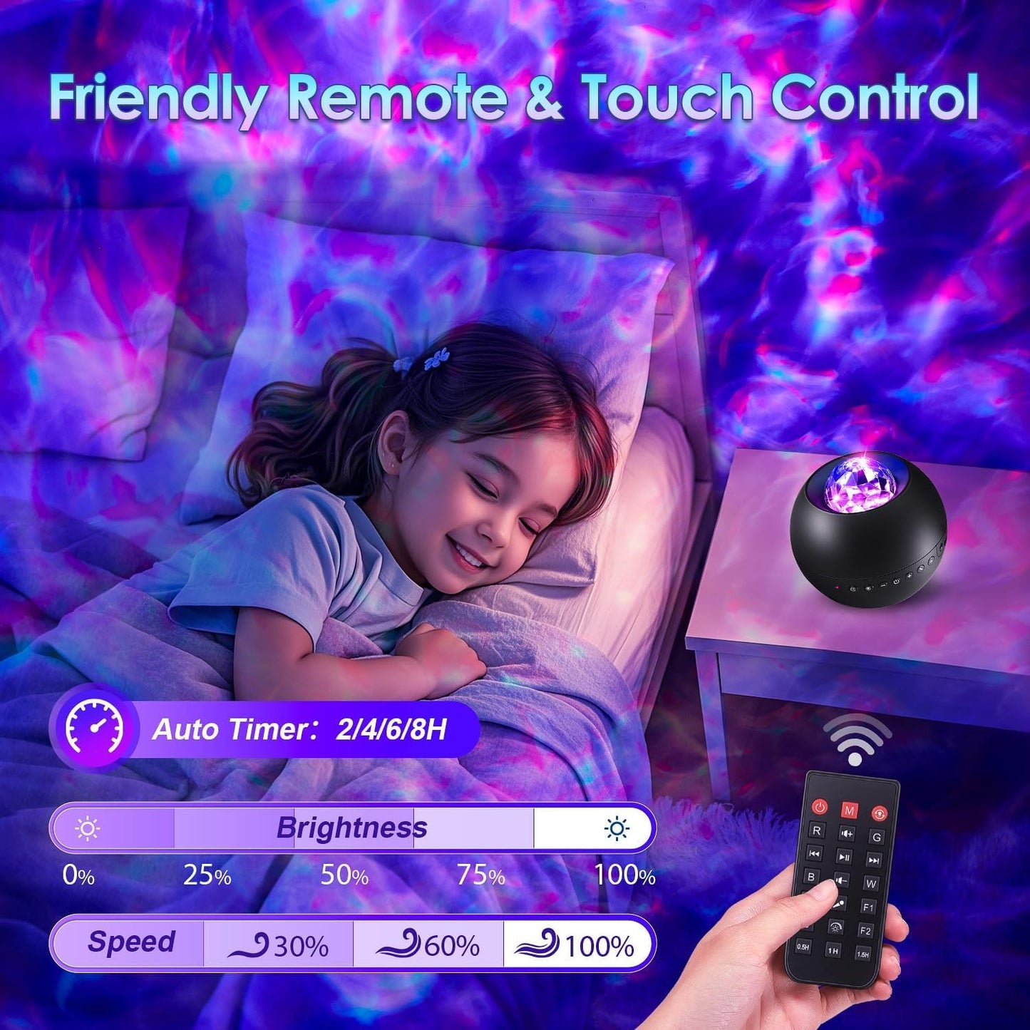 Galaxy Projector for Bedroom Gifts for Teen Boy Gifts, 20Colors Galaxy Light Projector, 15White Noise Led Lights Hifi Bluetooth Speaker,Remote&Timer Ceiling Projector Lights Trendy Stuff