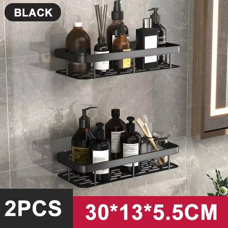 No Drill Bathroom Organizing Shelf