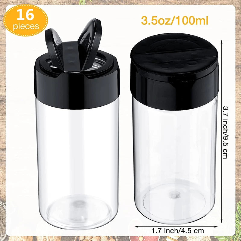 Clear Plastic Spice Jar Shaker