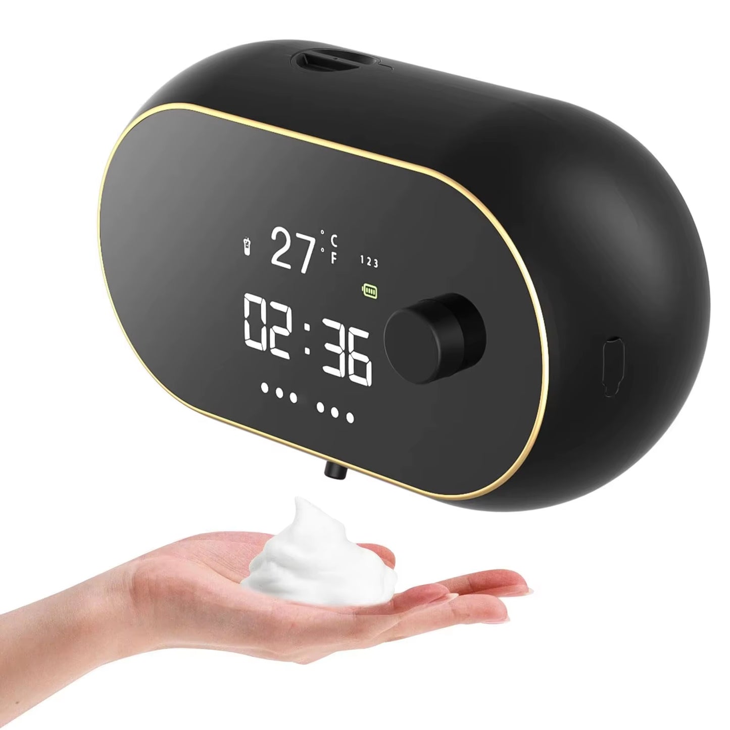 450ML W2 Large Capacity Touchless Wall-Mounted Rechargeable Infrared Induction Automatic Smart Sensor Foam/Liquid Soap Dispenser
