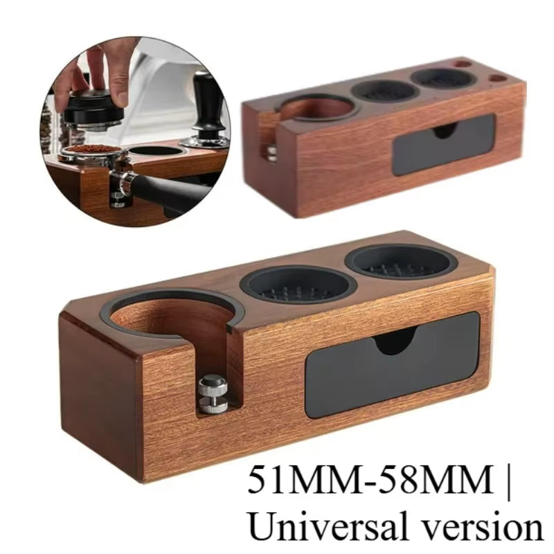 Walnut Espresso Tamper Station (58 mm)