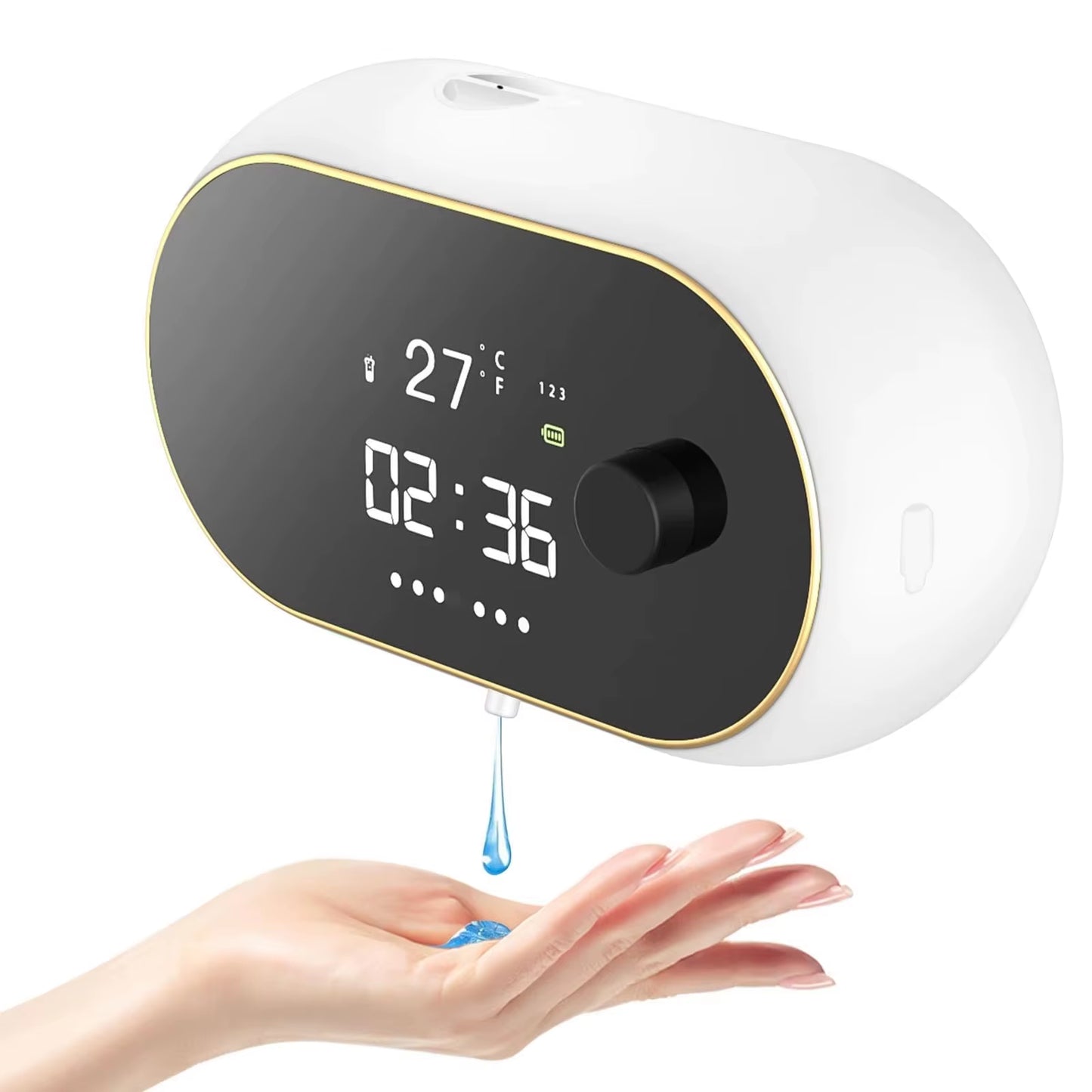 450ML W2 Large Capacity Touchless Wall-Mounted Rechargeable Infrared Induction Automatic Smart Sensor Foam/Liquid Soap Dispenser