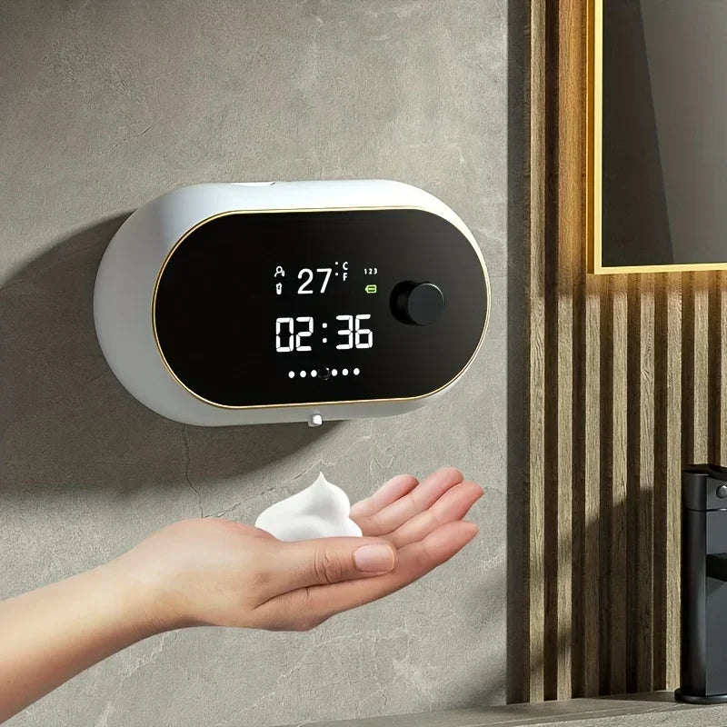 Motion Sensing Soap Dispenser With Time & Temperature Info