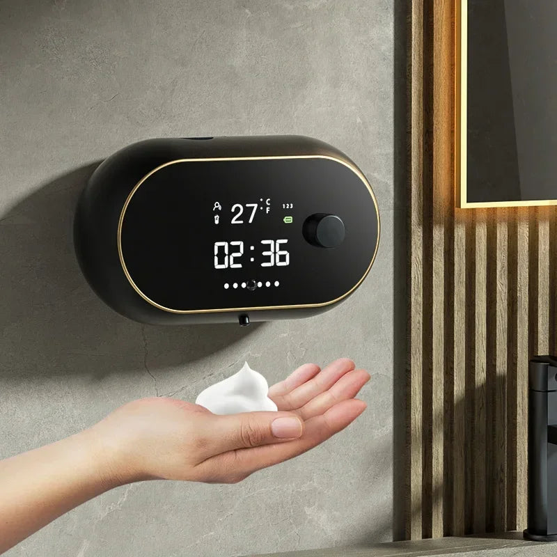 Motion Sensing Soap Dispenser With Time & Temperature Info
