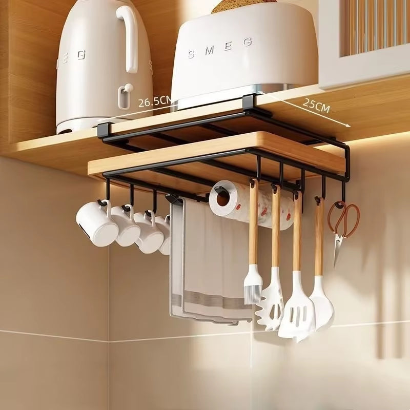 Kitchen Under Cupboard Hanging Organizer