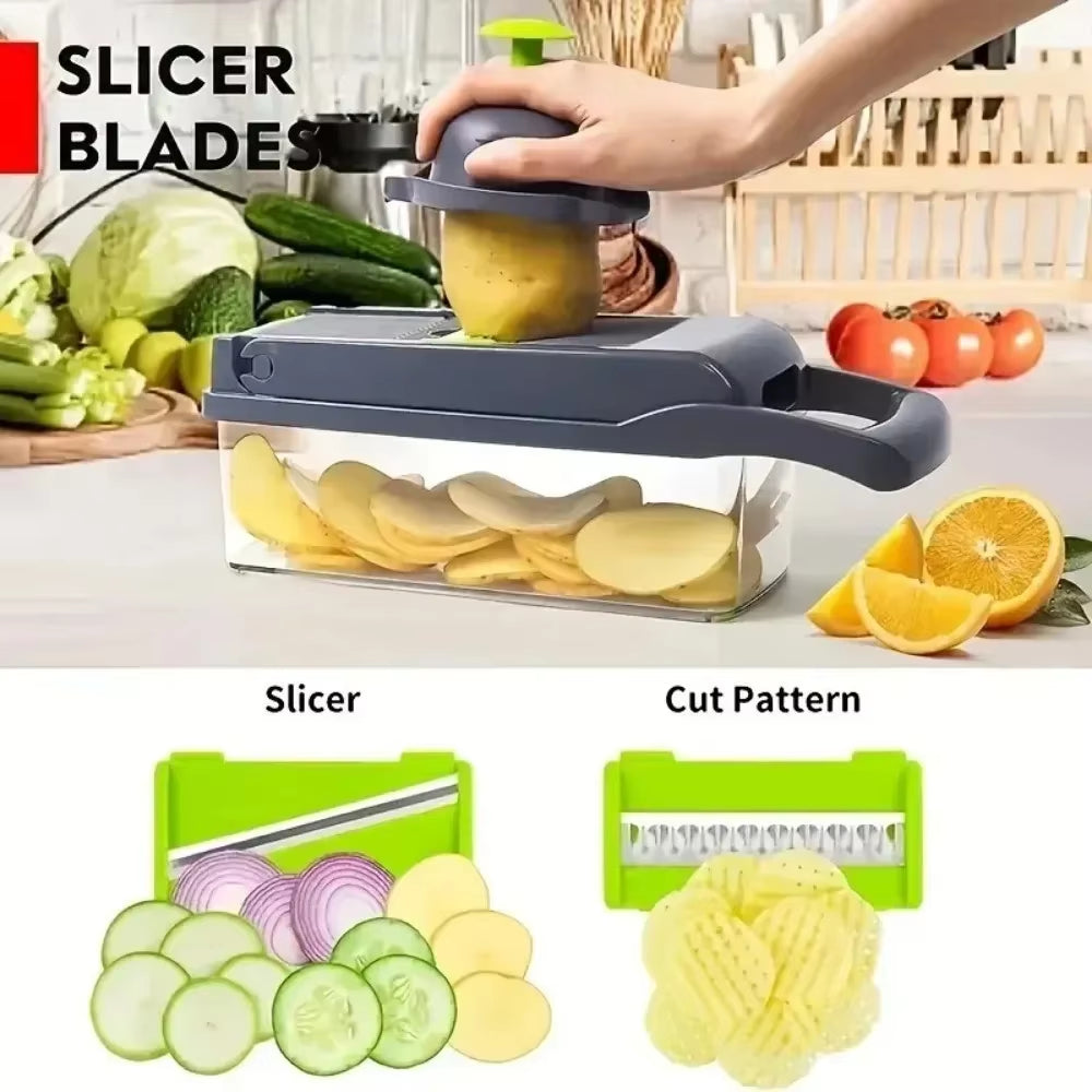 Multifunctional Vegetable Chopper Handle Food
