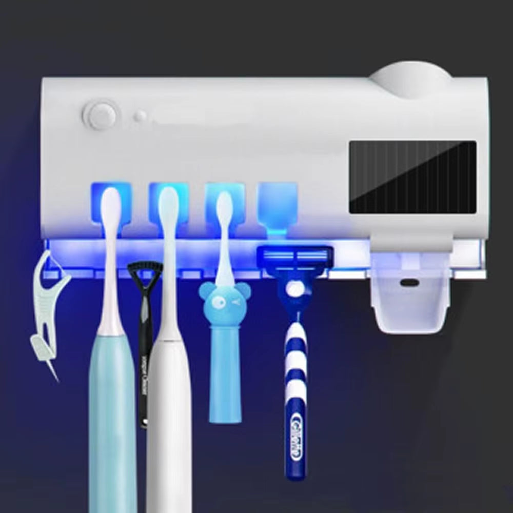 UV Sterilizing Toothbrush Holder With Toothbrush Dispenser