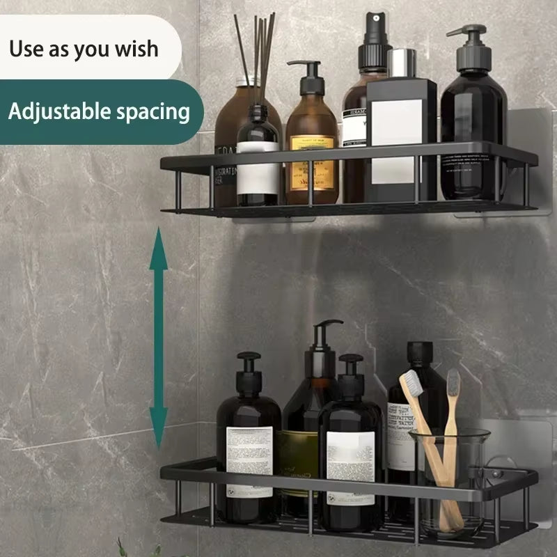 No Drill Bathroom Organizing Shelf