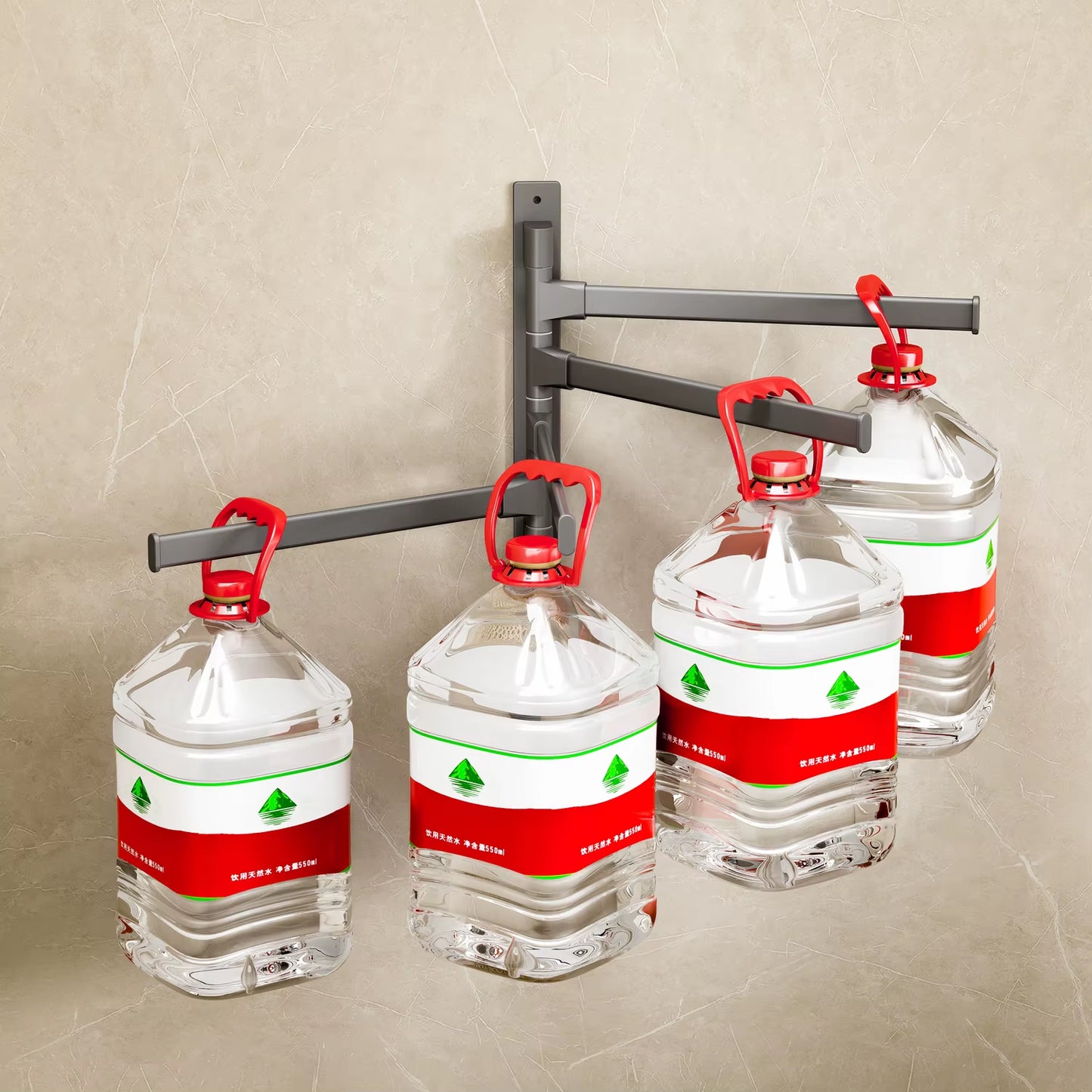 Bathroom Rotatable Towel Rack (Black/White/Gray)