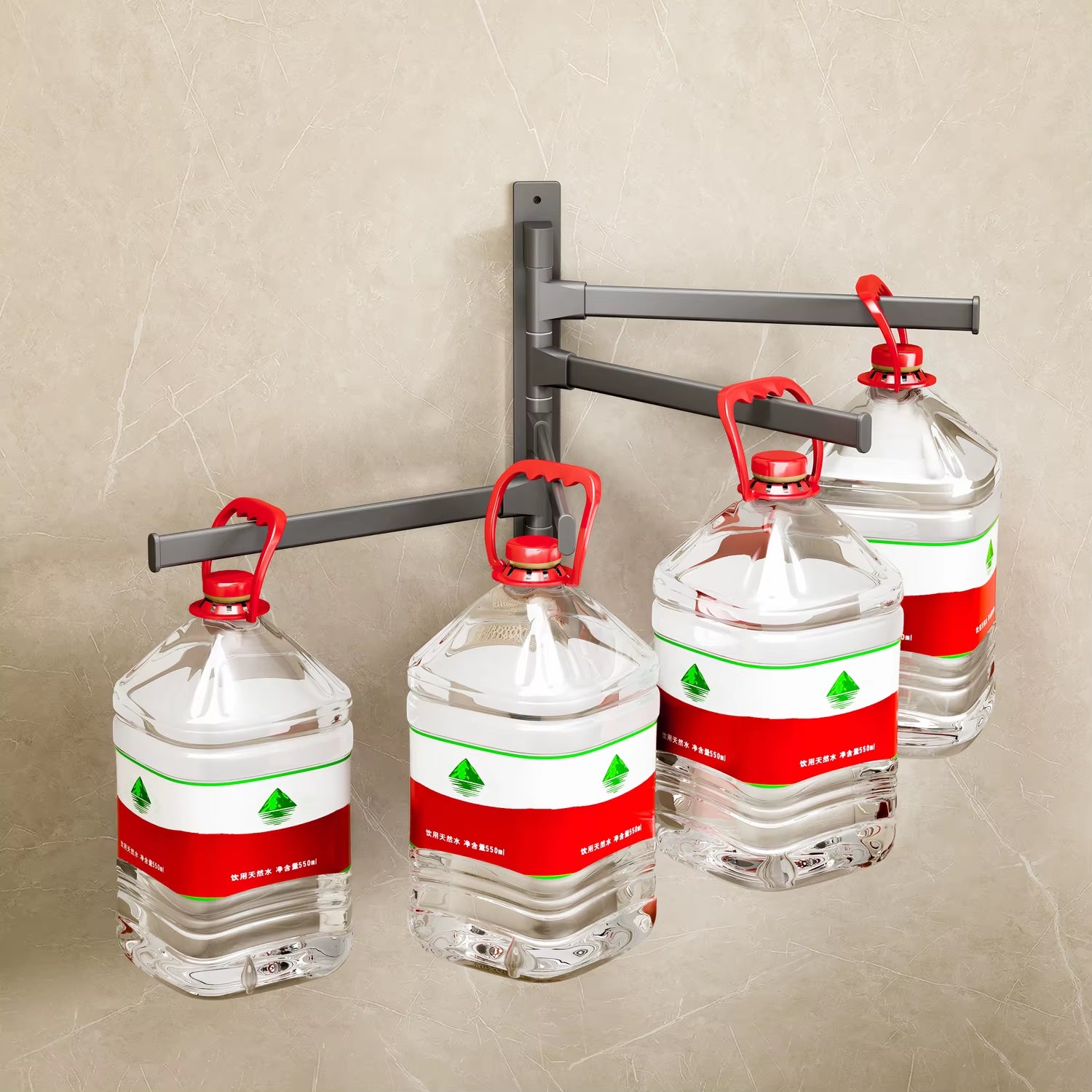 Bathroom Rotatable Towel Rack (Black/White/Gray)