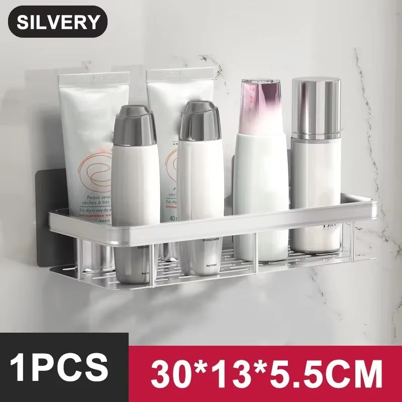 No Drill Bathroom Organizing Shelf