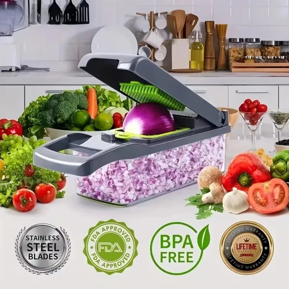 Multifunctional Vegetable Chopper Handle Food