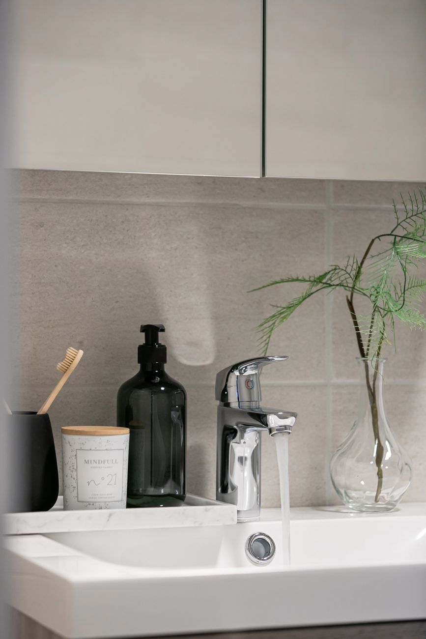 Frosted Glass Soap Dispenser with Brushed Aluminium Pump
