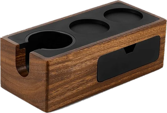 Solid Wood Espresso Tamper Station (51 to 58mm)